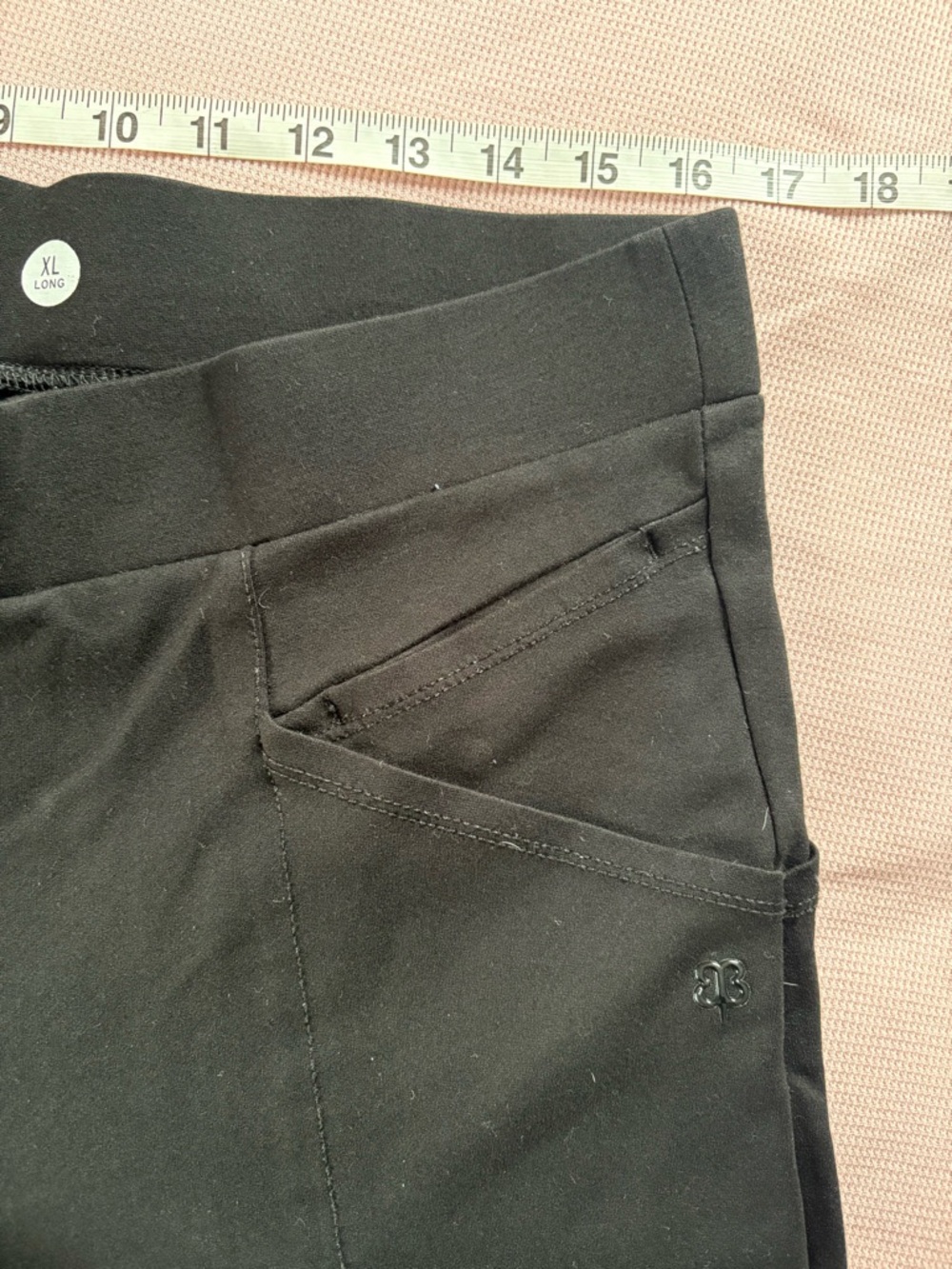 Betabrand TALL Black Straight Leg Stretch Pant Yoga Pant Trousers XL Long - Picture 4 of 5
